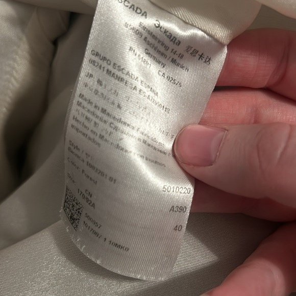 Escada Houndstooth microprint Front Button Blazer 40 M - Picture 10 of 12